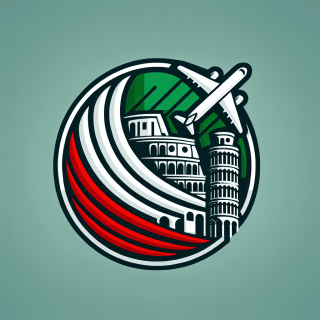 イタリアの航空会社のエンブレム　写真