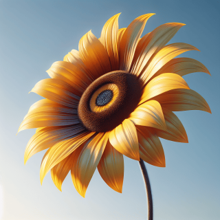 ひまわりのリアルな写真