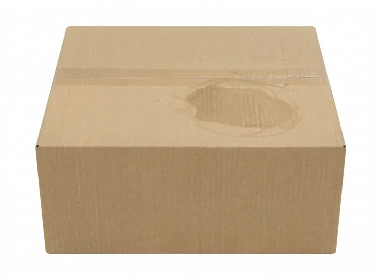 拭いた後の通常の段ボール