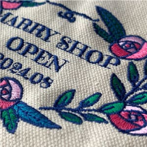 お店の周年記念品ロゴ