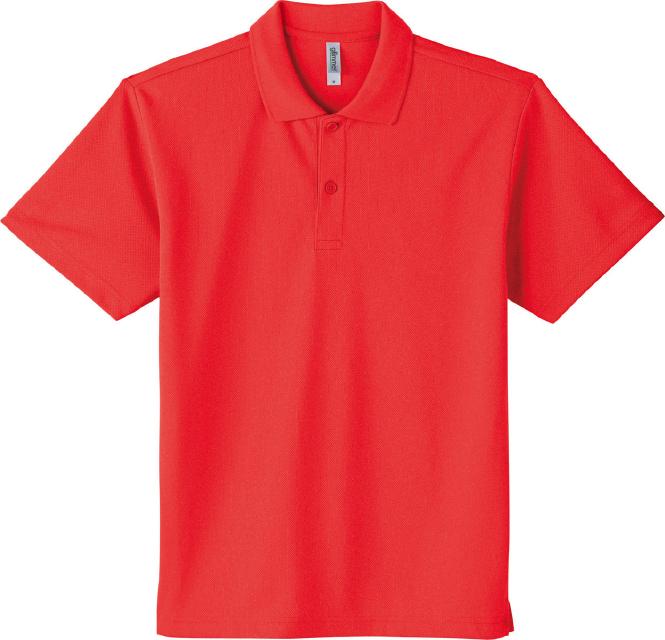 蛍光オレンジ｜爽快ドライポロシャツ