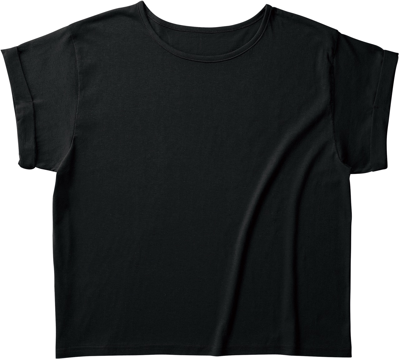 ディープブラック｜ロールアップTシャツ