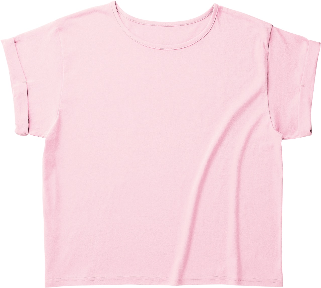 フロストピンク｜ロールアップTシャツ