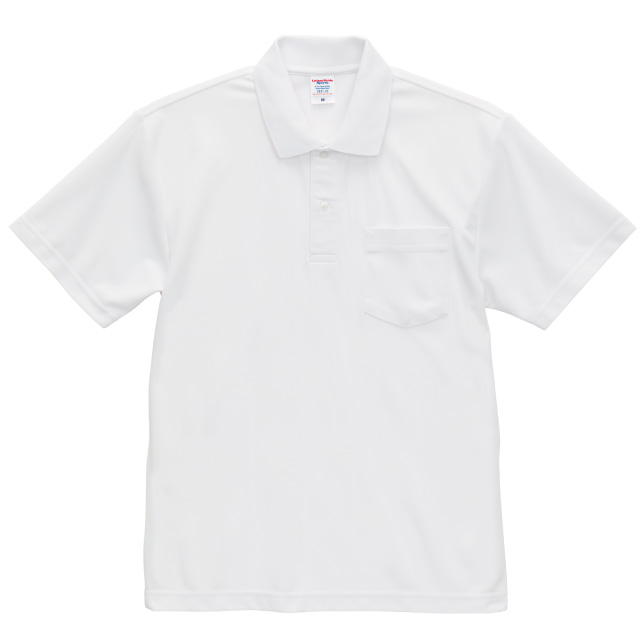 ホワイト｜デイリードライポケットポロシャツ