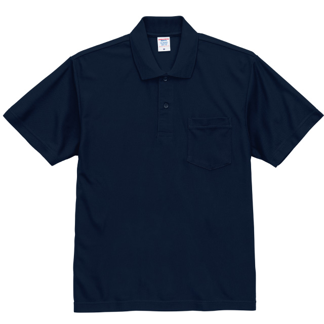ネイビー｜デイリードライポケットポロシャツ