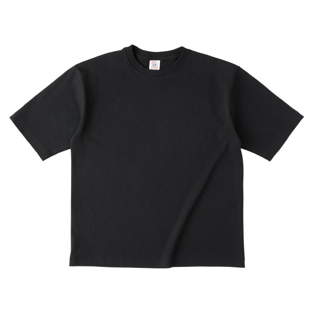 ディープブラック｜リラックス5分袖Tシャツ