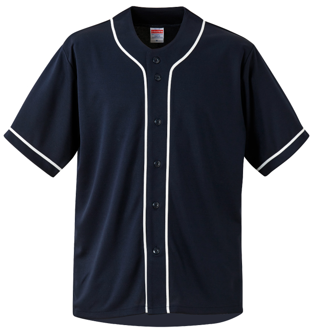 ネイビー×ホワイト｜ベースボールシャツ
