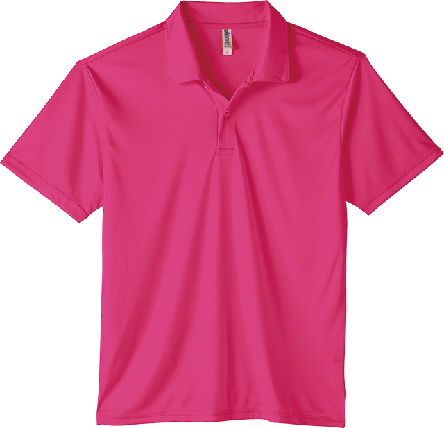 ホットピンク｜スポーツドライポロシャツ