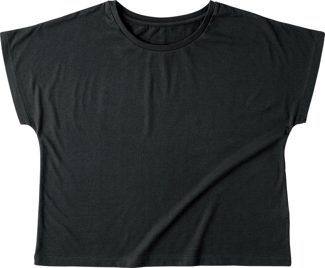 ディープブラック｜ソフトドルマンTシャツ