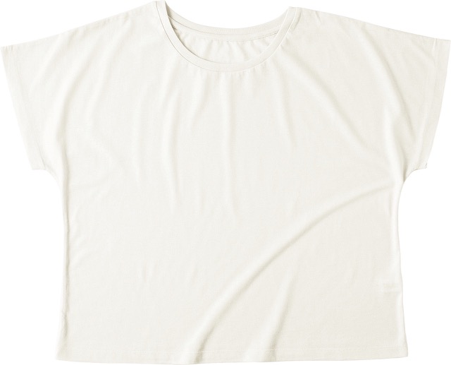 オフホワイト｜ソフトドルマンTシャツ