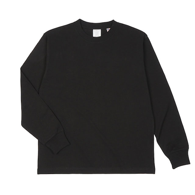 ディープブラック｜アメリカンコットンロングTシャツ
