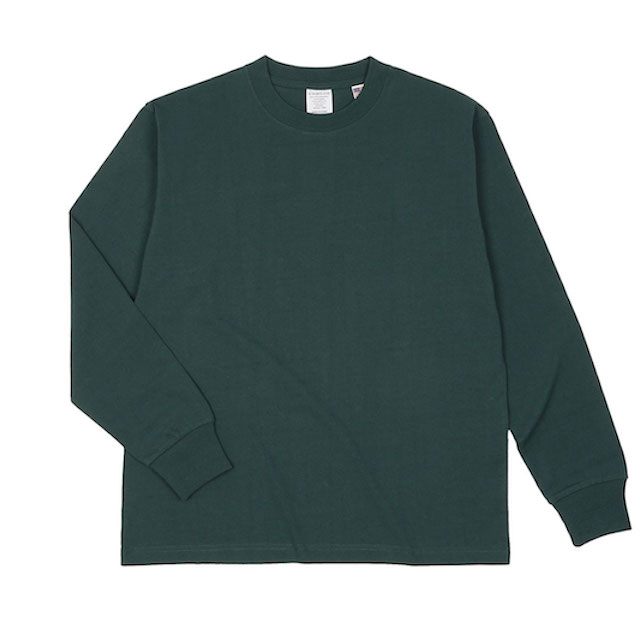 ディープグリーン｜アメリカンコットンロングTシャツ