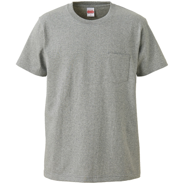 ミックスグレー｜タフボディＴシャツ（ポケット付）