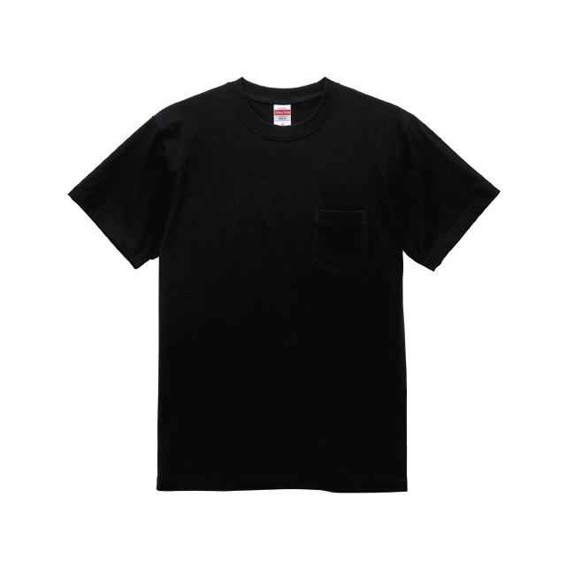 ブラック｜マッスルポケットTシャツ