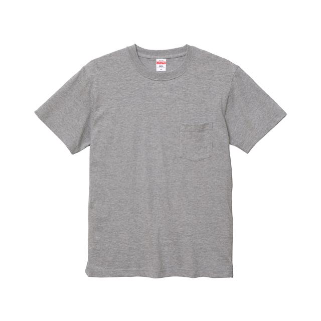 ミックスグレー｜マッスルポケットTシャツ