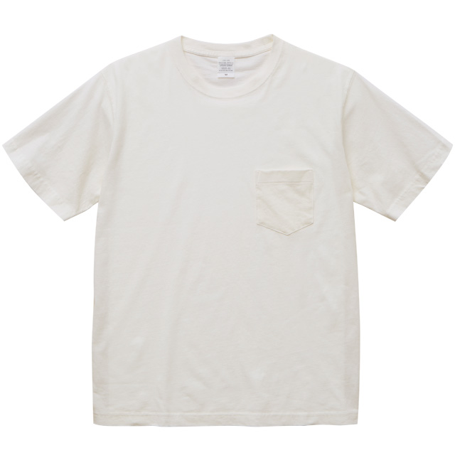 ｳﾞｨﾝﾃｰｼﾞｵﾌﾎﾜｲﾄ｜ピグメントダイ Ｔシャツ(ポケット付)