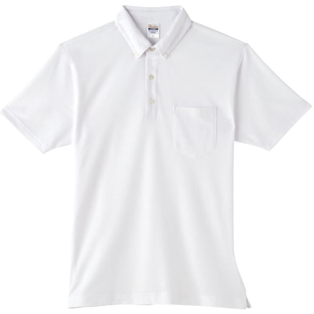 ホワイト｜オフィスポロシャツ（ポケット付）