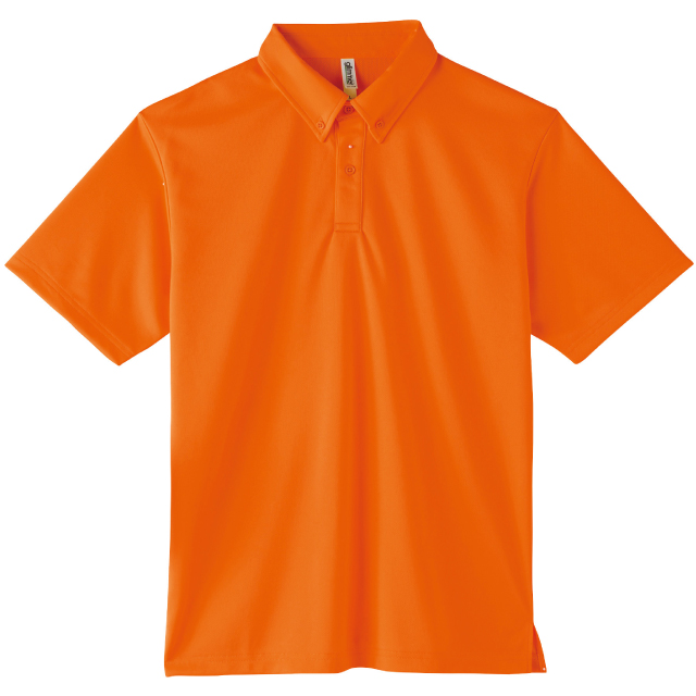 オレンジ｜オフィスドライポロシャツ