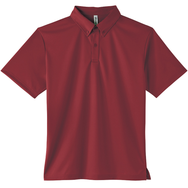 バーガンディ｜オフィスドライポロシャツ