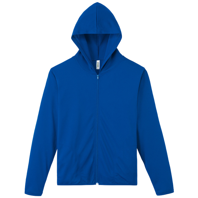 ロイヤルブルー｜カラフルドライジップパーカー