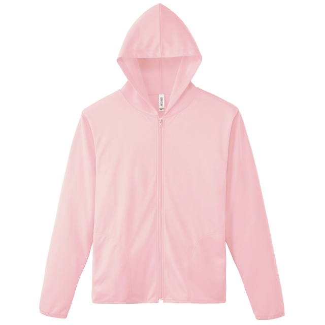 ライトピンク｜カラフルドライジップパーカー