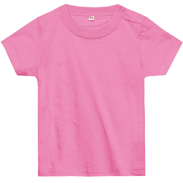 ピンク｜しっかりコットンベビーTシャツ