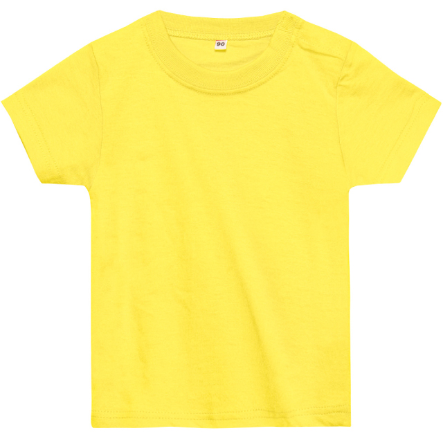 イエロー｜しっかりコットンベビーTシャツ