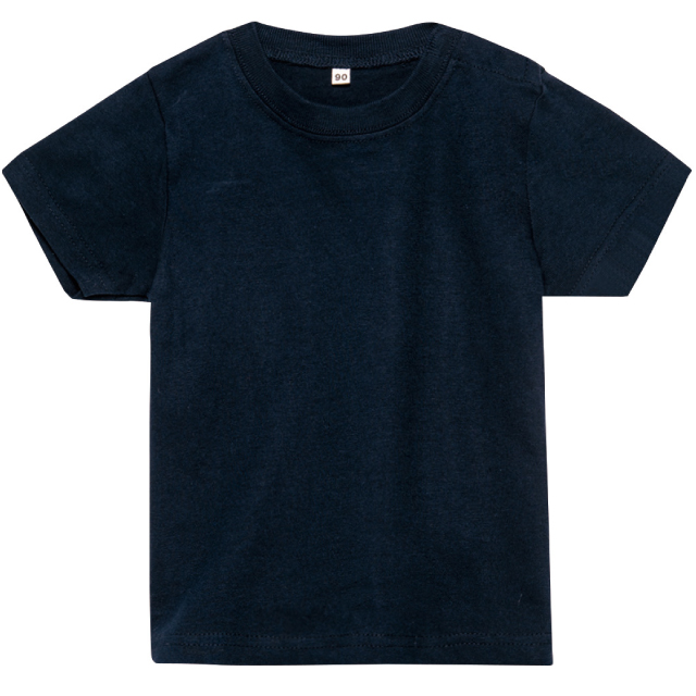 ネイビー｜しっかりコットンベビーTシャツ