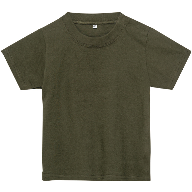 アーミーグリーン｜しっかりコットンベビーTシャツ