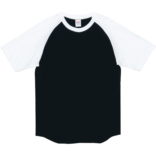 ブラック×ホワイト｜グッドコンビラグランＴシャツ