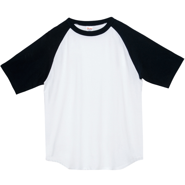 ホワイト×ブラック｜グッドコンビラグランＴシャツ