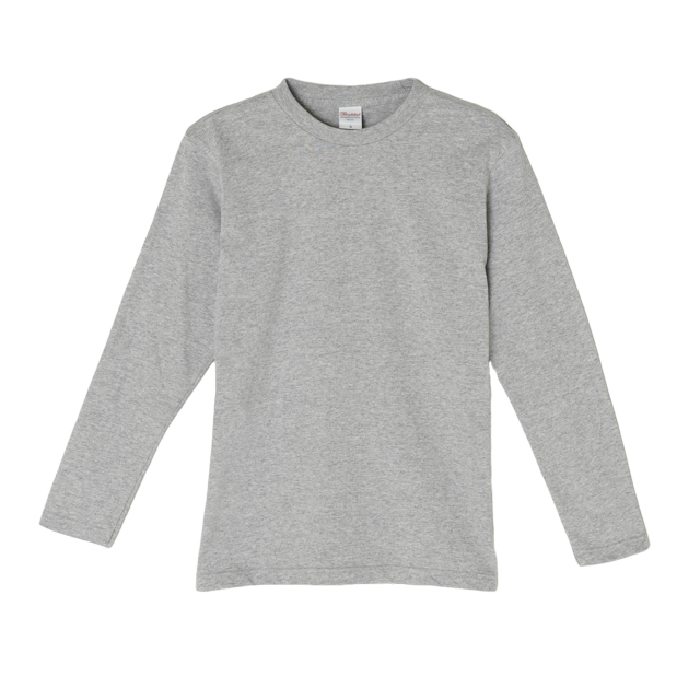 杢グレー｜長袖ナイスTシャツ