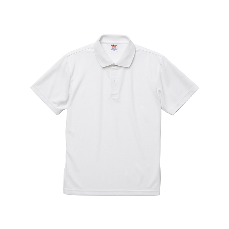 ホワイト｜スペシャルドライカノコポロシャツ（ノンブリード）