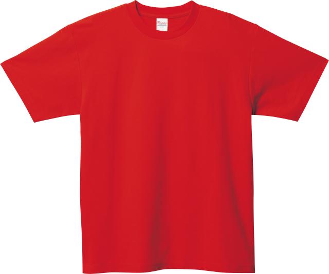 レッド｜鹿の子クルーネックTシャツ