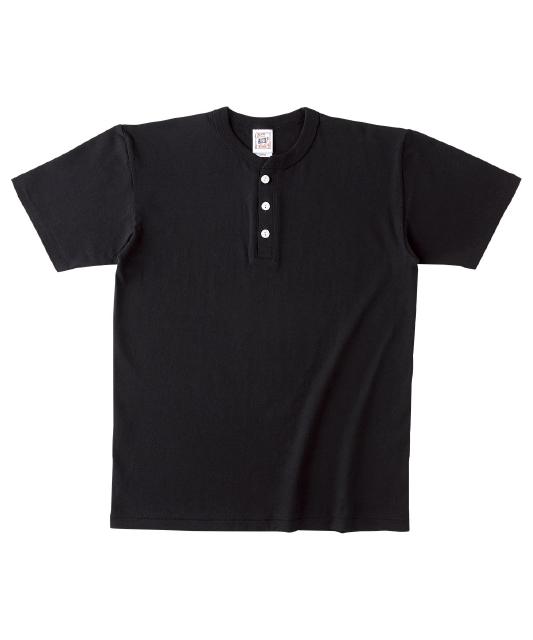 ディープブラック｜クールメンズヘンリーネック