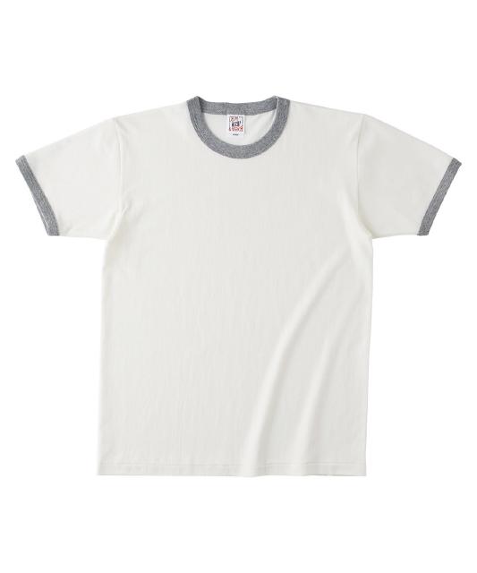 ナチュラル×ヘザーグレー｜厚手体操着Tシャツ