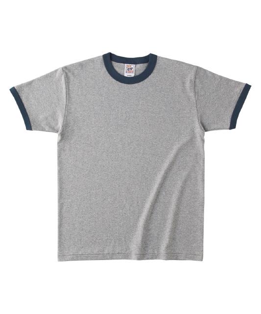 ヘザーグレー×デニム｜厚手体操着Tシャツ