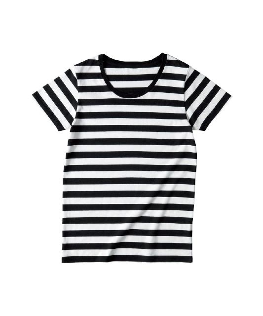 ホワイトＸブラック｜ウィメンズボーダーTシャツ