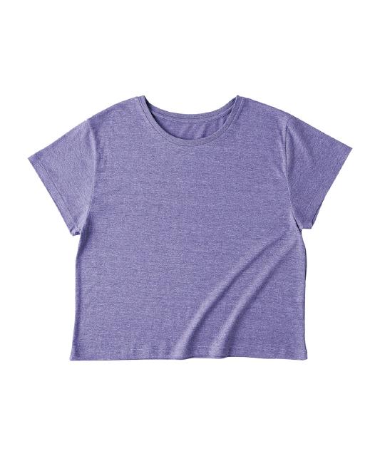 ヘザーパープル｜やわらかワイドTシャツ