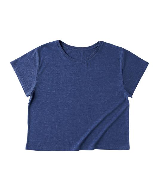 ヘザーディープネイビー｜やわらかワイドTシャツ