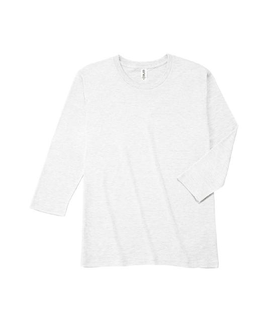 オフホワイト｜ソフトシルエット7分袖Tシャツ