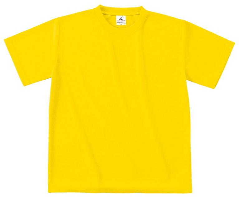 イエロー｜速乾ドライアクティブTシャツ