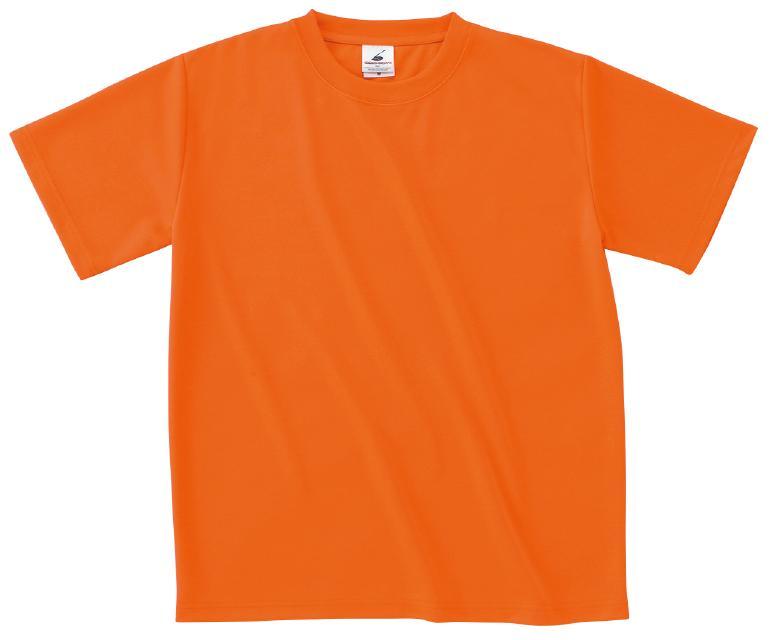 オレンジ｜速乾ドライアクティブTシャツ