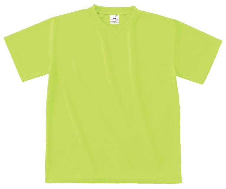 蛍光イエロー｜速乾ドライアクティブTシャツ