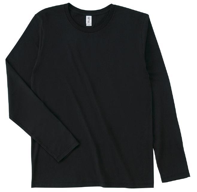 ブラック｜スリムフィットロングスリーブTシャツ