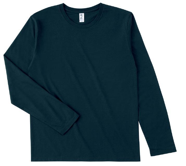 ネイビー｜スリムフィットロングスリーブTシャツ