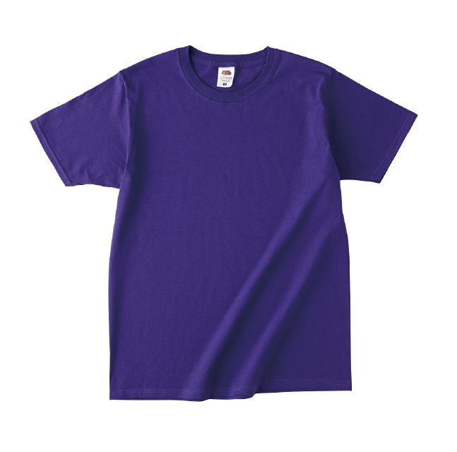 パープル｜フルーツオブザルームベーシックTシャツ