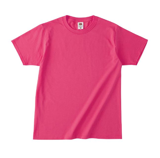 ホットピンク｜フルーツオブザルームベーシックTシャツ