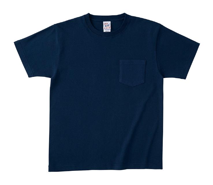 ネイビー｜ゆったりポケットTシャツ