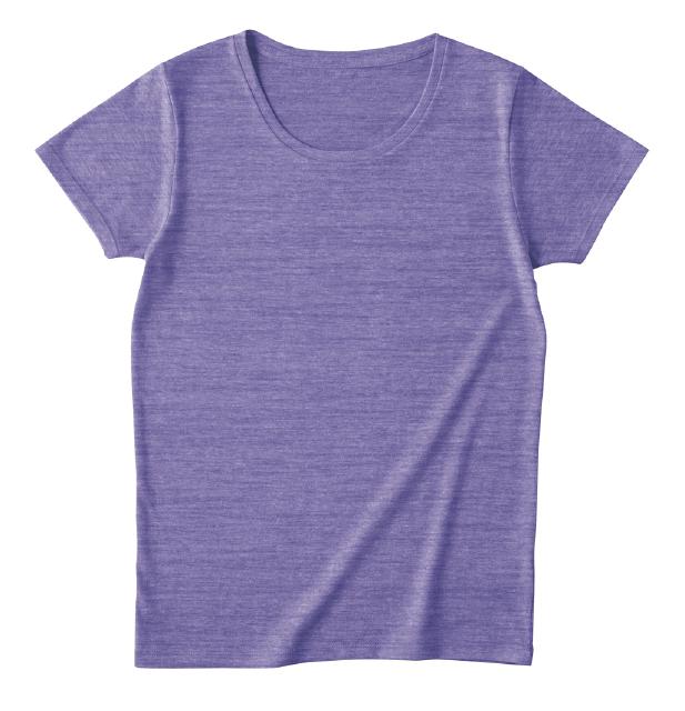 ヘザーパープル｜レディースフィットブレンドＴシャツ